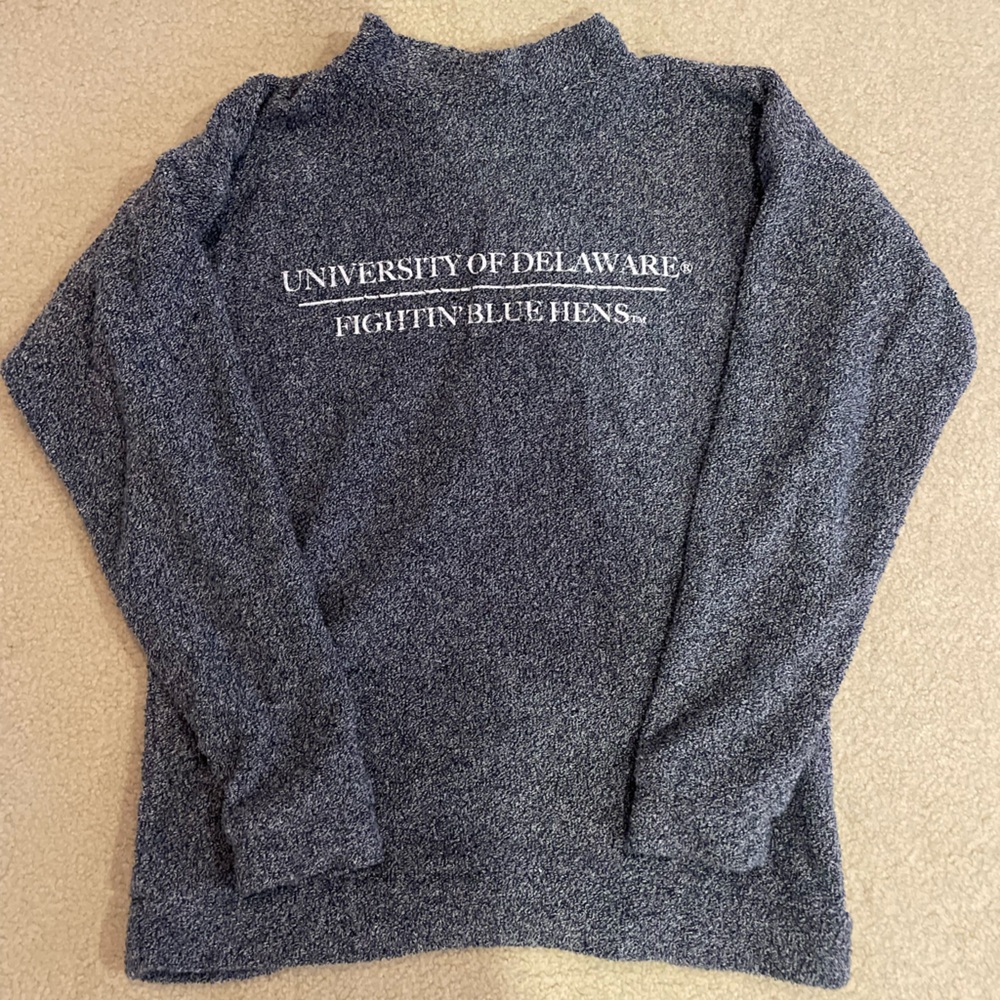 Woolly Threads Blue University of Delaware Textured Sweater